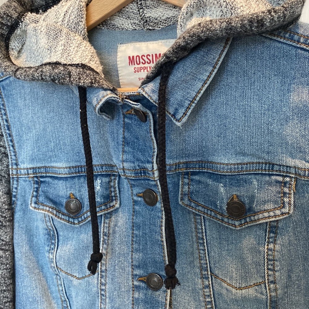Mossimo Supply co. hooded Jean Jacket - Picture 8 of 9